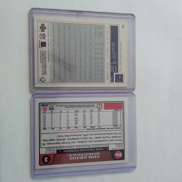 Tom Brady 2 Card LOT (2nd Year Card) - Picture 2 of 4
